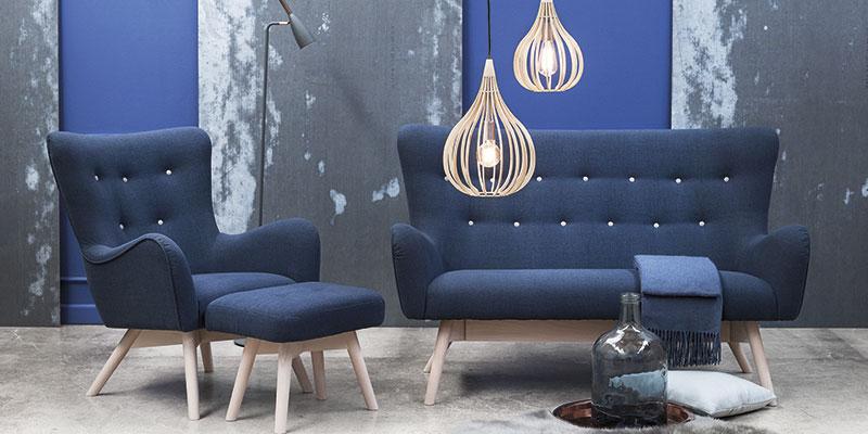 Tange retro sofa og lænestol