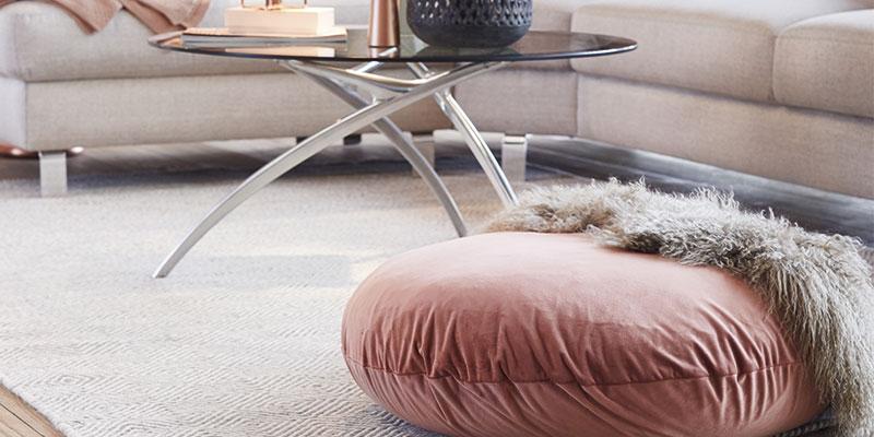 ucreate sofaopstilling med glassofabord